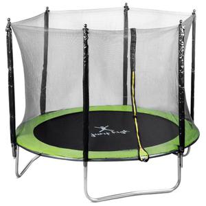 Emaga Trampolina ogrodowa dla dzieci dorosych z siatk zewntrzn r. 244 cm do 100 kg - 2875169979