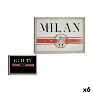 Emaga Obraz GUILTY MILAN Pyta 46 x 2 x 66 cm (6 Sztuk) - 2875288629