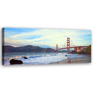 Emaga Obraz na ptnie, Golden Gate Bridge Most - 90x30 - 2875448478