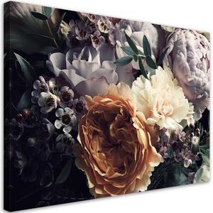 Emaga Obraz na ptnie, Pastelowe Peonie Bukiet Kwiaty - 120x80 - 2875453892