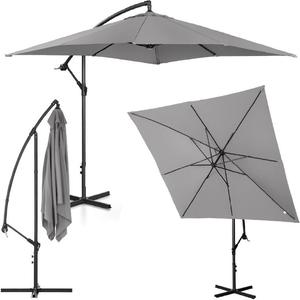 Emaga Parasol ogrodowy na wysigniku kwadratowy 250 x 250 cm ciemnoszary - 2875598305