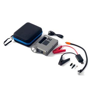 Emaga 4w1 Rozruch auta Jump Starter + powerbank 8000mAh + kompresor + latarka LED - czarny - 2875736826