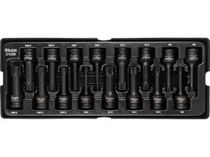 Corona nasadki udarowe trzpieniowe 1/2"" Spline Ribe 16PC - C1229 wkad do szafki - 2870092876