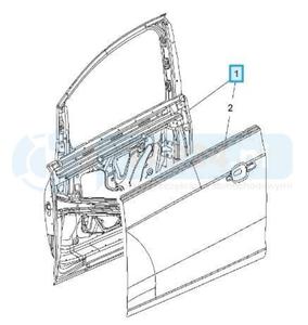 13330765 Drzwi Lewy Przd Orygina OE Opel Astra J P10 2010 - 2020 - 2877549643