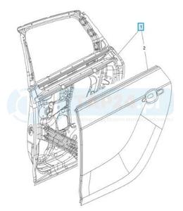 13285610 Drzwi Lewy Ty Orygina OE Opel Astra J P10 2010 - 2020 - 2877549646