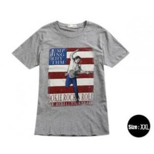 Modna koszulka T-shirt gitarzysta XXL (szara) - 2824376720
