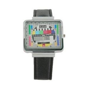 Stylowy elektroniczny zegarek na rk TV Set (czarny) - 2824377450