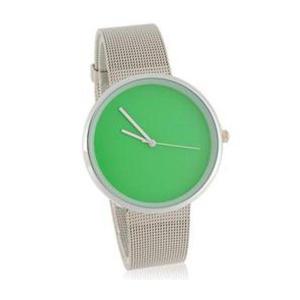 Ciekawy niebanalny zegarek kolorowy kwarcowy (zielony) - 2824376517