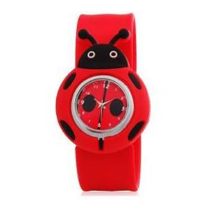 adny zegarek dziecicy kwarcowy biedronka (czerwony)