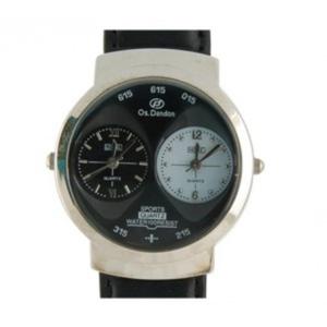 OS.Dandon mski zegarek czarny DUAL kwarcowy - 2824377126
