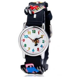 Sportowy silkonowy zegarek na rk dla dziecka wycigi samochodowe - 2824377374