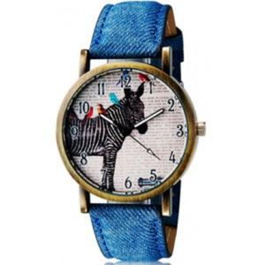 Niepowtarzalny modny zegarek kwarcowy zebra (niebieski) - 2824376941
