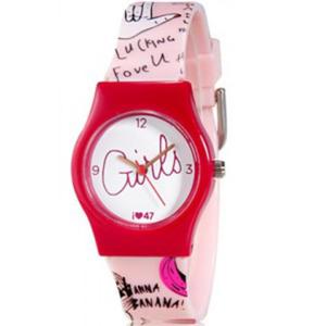 Niepowtarzalny kolorowy zegarek dla dziewczyn (czerwony) - 2824376931