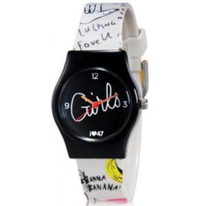 Niepowtarzalny kolorowy zegarek dla dziewczyn (czarny) - 2824376930
