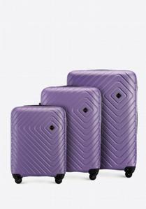 Fioletowy zestaw walizek z ABS-u WITTCHEN 56-3A-75S-25 - 2875312390
