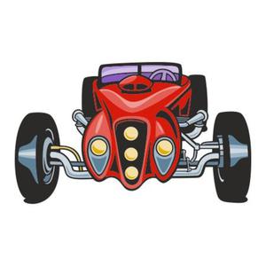 Naklejka kolorowa hot rod 99