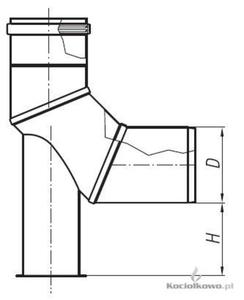 Spiroflex Kolano 90 stop. z podstawk, element kominw jednociennych kwasoodpornych, D = 80 mm [SX- - 2822206383