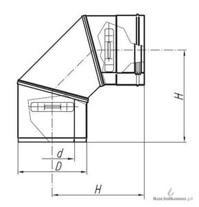 Spiroflex Kolano dwucienne 90 stop. biae, element kominw dwuciennych kwasoodpornych, fi 60/100 [ - 2822206581