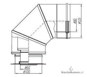 Spiroflex Adapter 60/100-80/125 JKC z odskraplaczem do kotw Junkers [SX-TDAJKC6/8O] - 2822206656