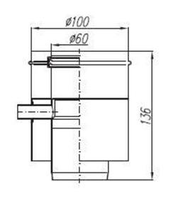 Spiroflex Adapter z odskraplaczem biay - 2822206895