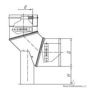 Spiroflex Adapter z odskraplaczem biay 60/100 SK - 2822206976