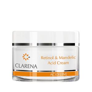 CLARENA Retinol & Mandelic Acid Cream Krem przeciwzmarszczkowy z kwasem migdaowym i retinolem 50 ml