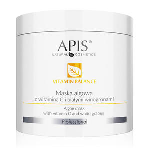 APIS Vitamin Balance maska algowa z witaminą C i białymi winogronami 250 g - 2857348782