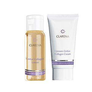 CLARENA Certus Collagen Mini Set Mini Zestaw mini kosmetykw lotion i krem - 2857349053