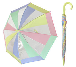 Przezroczysta pastelowa parasolka dziecięca z żółt r czk - 2865176395