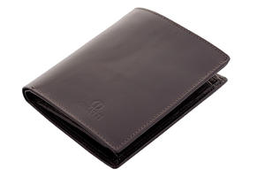 Skórzany portfel męski Orsatti M09B w kolorze br zowym - 2848498548