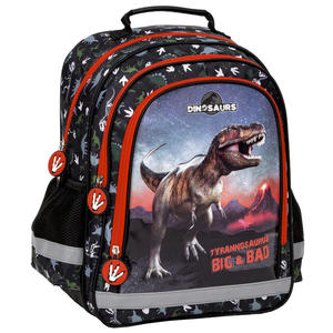Plecak szkolny dwukomorowy Derform dinozaury - 2869122614