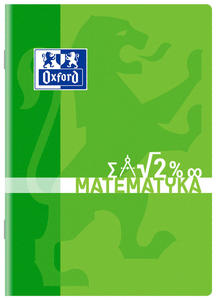 Zeszyt a5/60k oxford do matematyki kratka z marginesem zielony - 2869422175