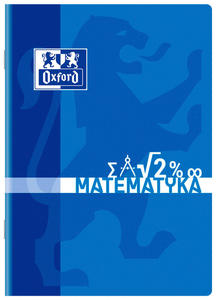 Zeszyt a5/60k oxford do matematyki kratka z marginesem niebieski - 2869422176
