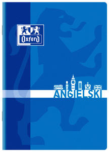 Zeszyt a5/60k oxford do angielskiego kratka z marginesem niebieski - 2869422182