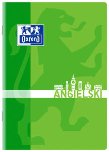 Zeszyt a5/60k oxford do angielskiego kratka z marginesem zielony - 2869422183