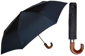 Automatyczna czarna parasolka męska marki Parasol z drewnian r czk - 2870848156