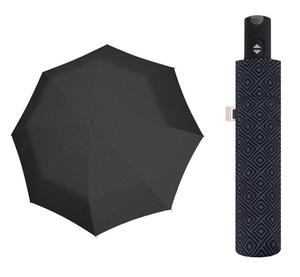 Automatyczny bardzo mocny parasol męski CARBONSTEEL Doppler, czarno szare romby - 2871119184