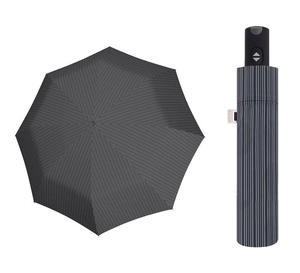 Automatyczny bardzo mocny parasol męski CARBONSTEEL Doppler, czarno szare pr żki - 2871119186