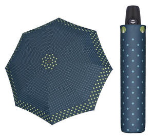 Automatyczna MOCNA parasolka damska Doppler Derby niebieska w kropki - 2871393671
