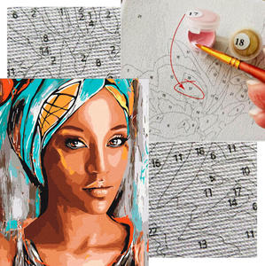 Zestaw - malowanie po numerach Afrykańska kobieta ASTRA - 2872688771