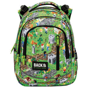 Plecak szkolny trzykomorowy Derform BACKUP R dla fana Minecraft - 2874232788