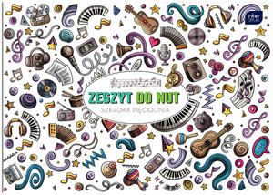 ZESZYT DO MUZYKI NUT, SZEROKA PIĘCIOLINIA, B5, 16 KARTEK - 2874232850