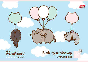 BLOK RYSUNKOWY A4 20 BIAŁYCH KARTEK PUSHEEN - 2874610080