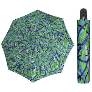 Automatyczna MOCNA parasolka damska Doppler Derby błękitna we wzory - 2876486814