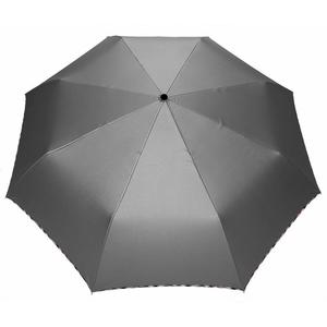 Automatyczna metaliczna parasolka damska marki Parasol, srebrna - 2876574193