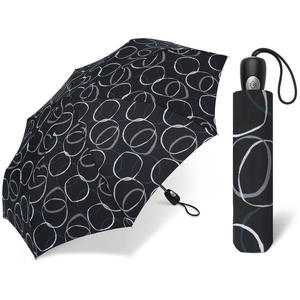 Automatyczna parasolka damska Pierre Cardin czarna we wzory - 2876574200