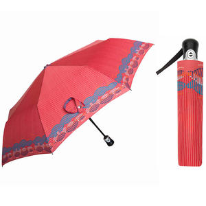 Automatyczna parasolka damska marki Parasol, skórzana r czka - 2877982912