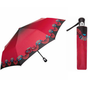 Automatyczna parasolka damska marki Parasol, skórzana r czka - 2877982922