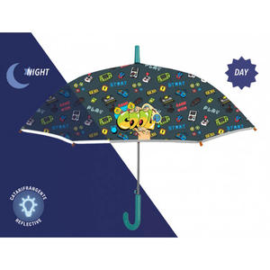 Automatyczna parasolka młodzieżowa Perletti z odblaskiem PLAY KONSOLE - 2878330296