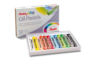 Pastele olejne kredki 12 szt. Pentel Arts - 2848499792